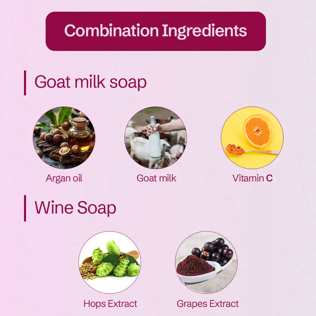 red wine soap features